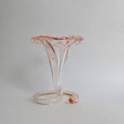Vase trompette en verre soufflé