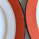 Art Deco dessert plates Henri Delcourt / Boulogne sur Mer / parakeet