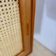 Vintage teak sideboard with rattan doors and drawers – Scandinavian design