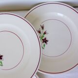 4 assiettes plates vintage de la manufacture des Salins 210638
