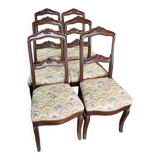 series of 6 late 19th century Walnut chairs