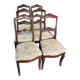 série de 6 chaises en Noyer fin XIXème