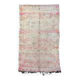 Large Berber Bohemian carpet Boujad, pink Moroccan wool carpet.