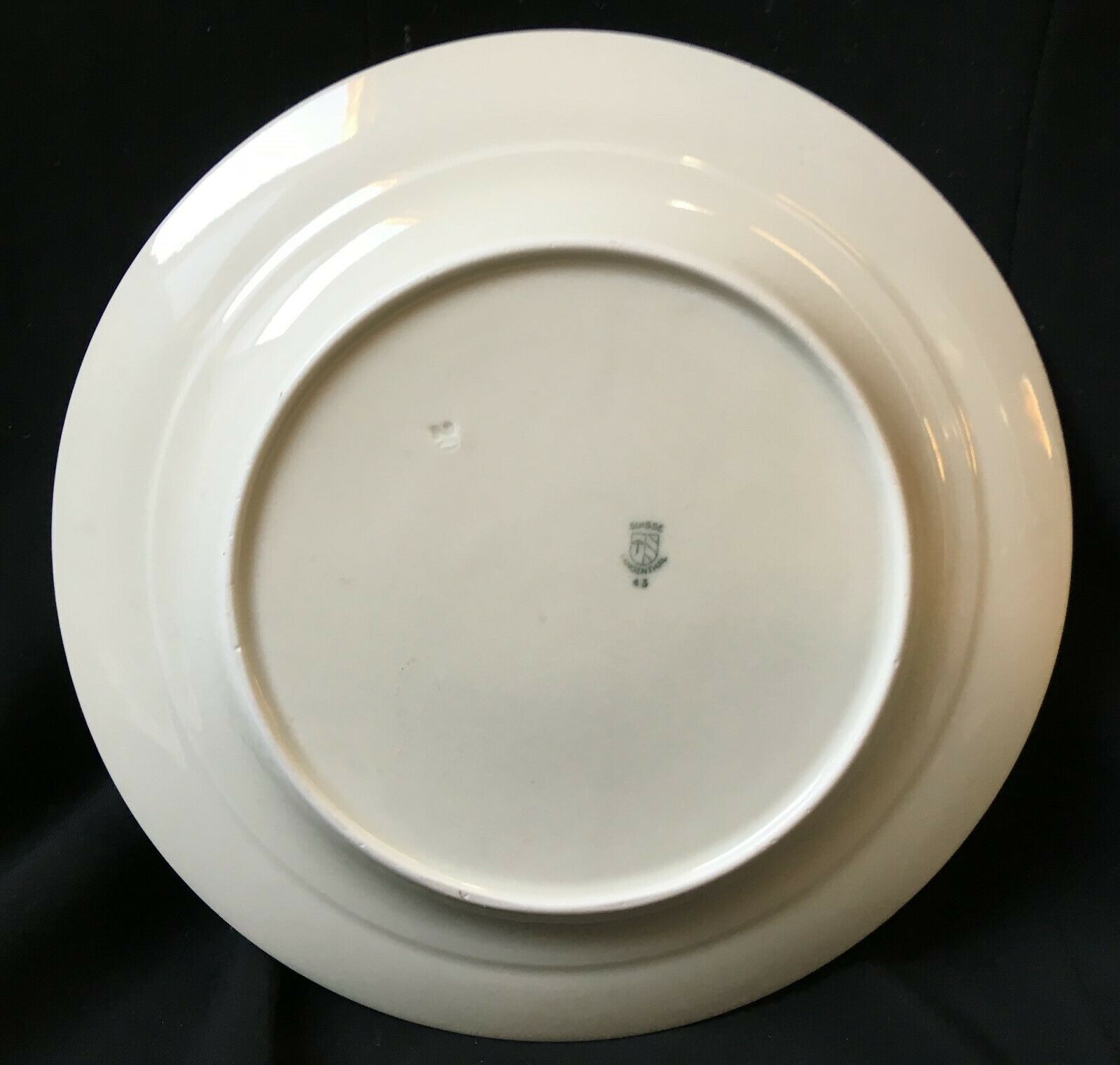 Lot of 6 plates a dessert langenthal Swiss porcelain decor pink flowers