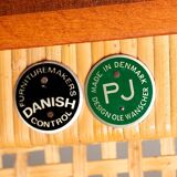 Danish 2-seater sofa in mahogany and cane by Ole Wanscher, 1960.