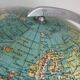 Vintage terrestrial globe 1965 German glass Columbus duo - 34 cm