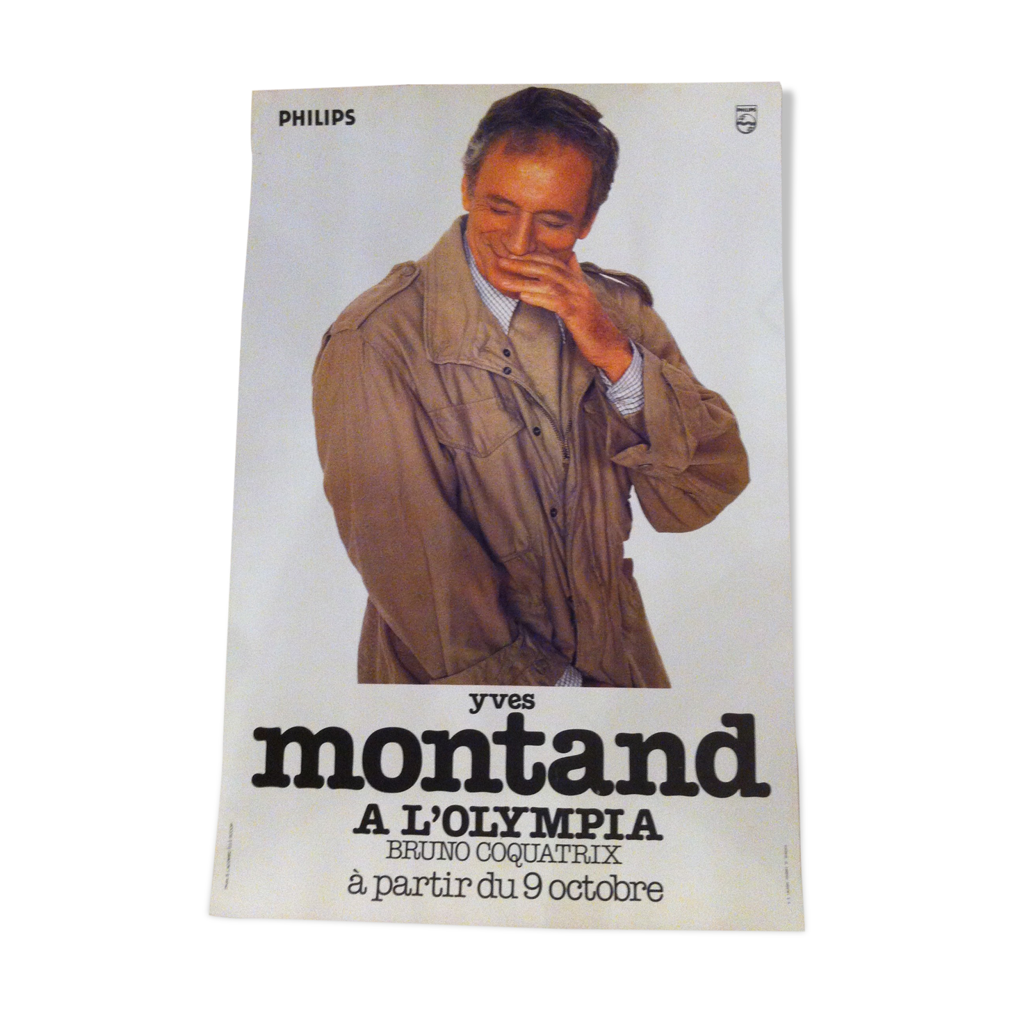 Poster Yves Montand concert at the Olympia 1981