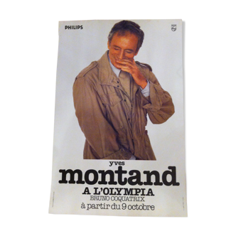 Affiche Yves Montand concert à l Olympia 1981