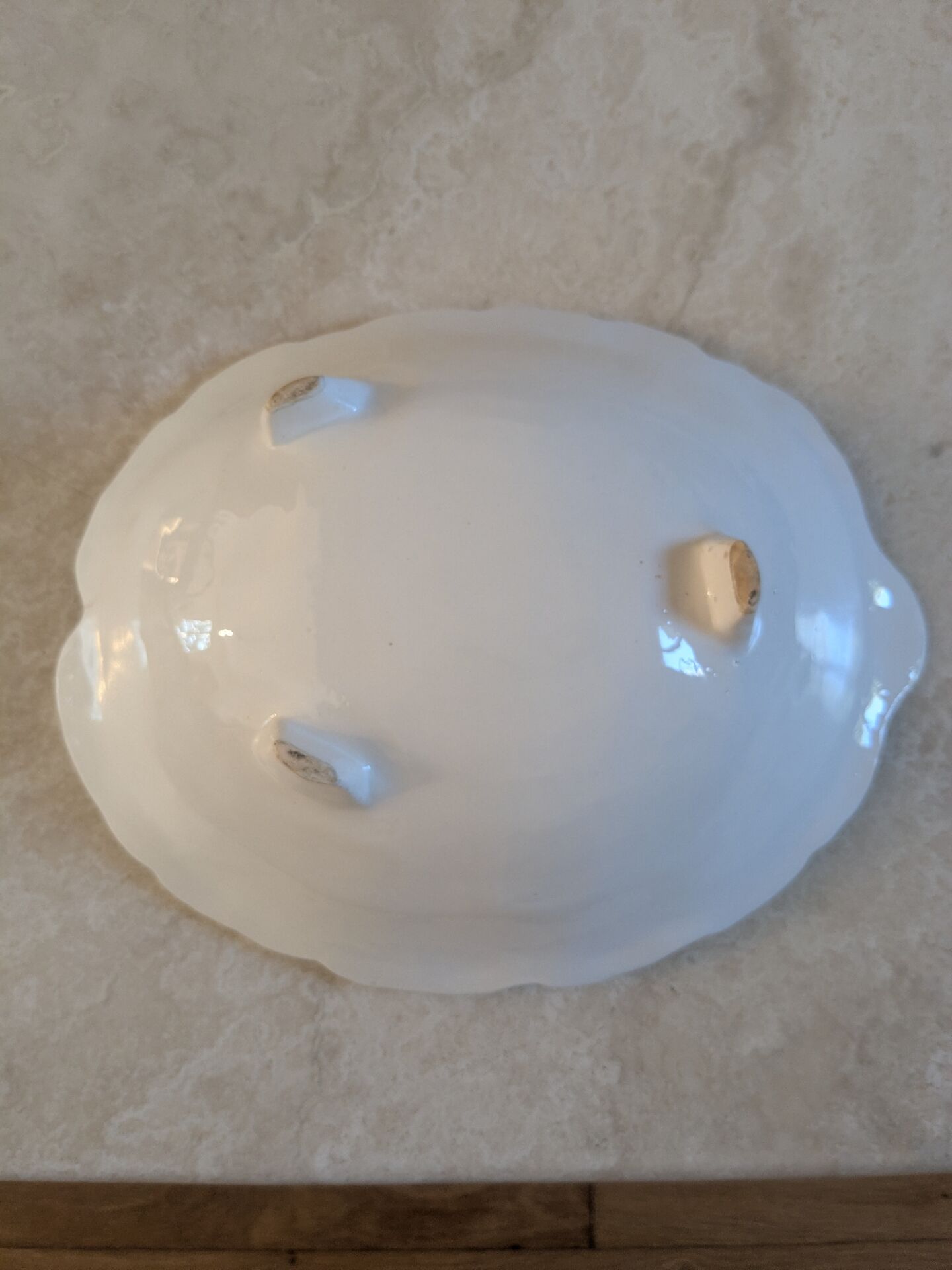 Plat vintage feuille de chou