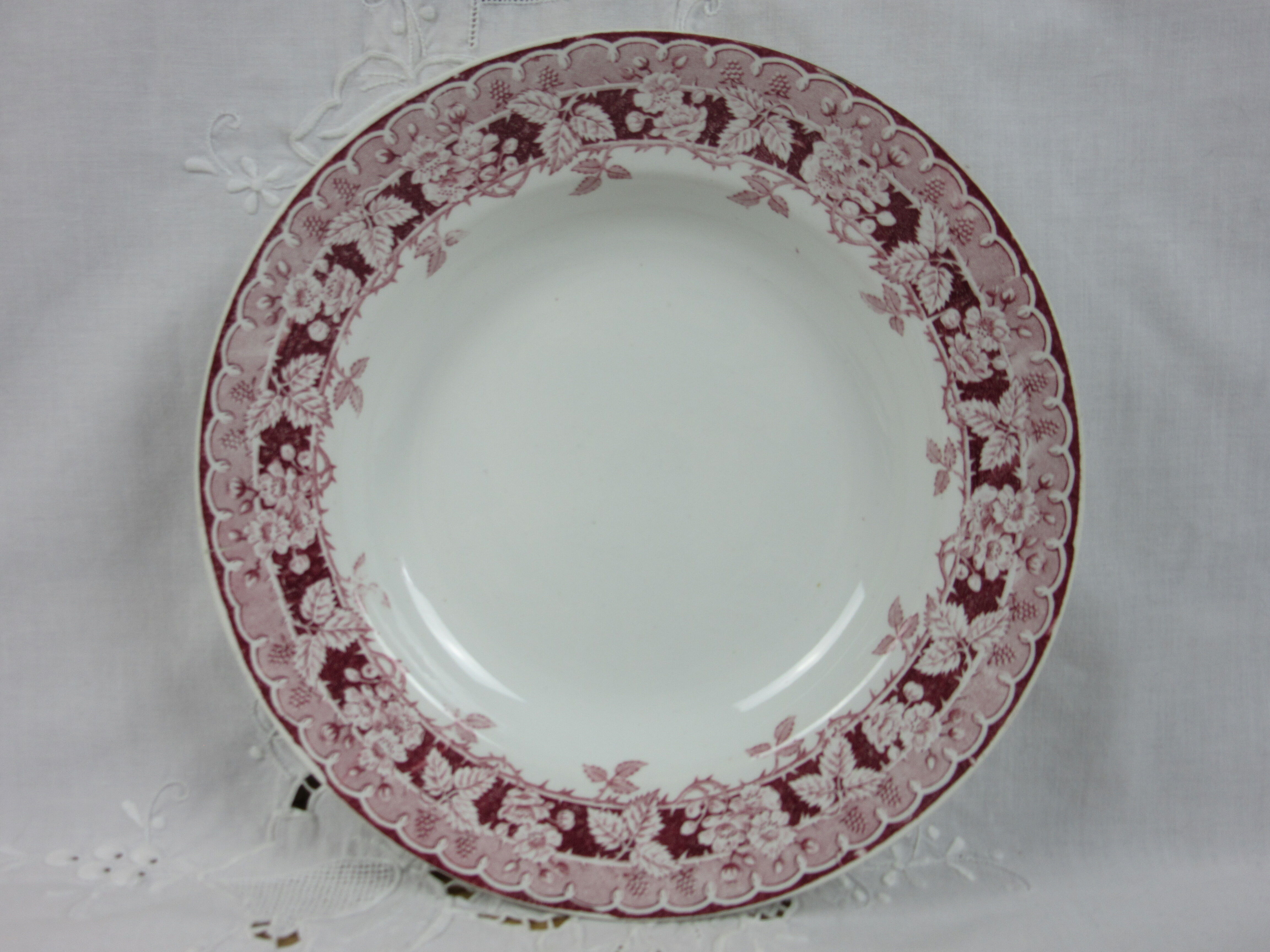 Set of 4 hollow plates model Murier Saint Amand and Hamage