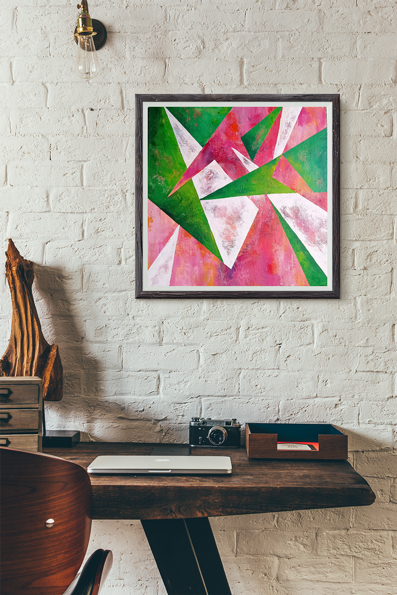Abstraction picturale 40 x 40 cm