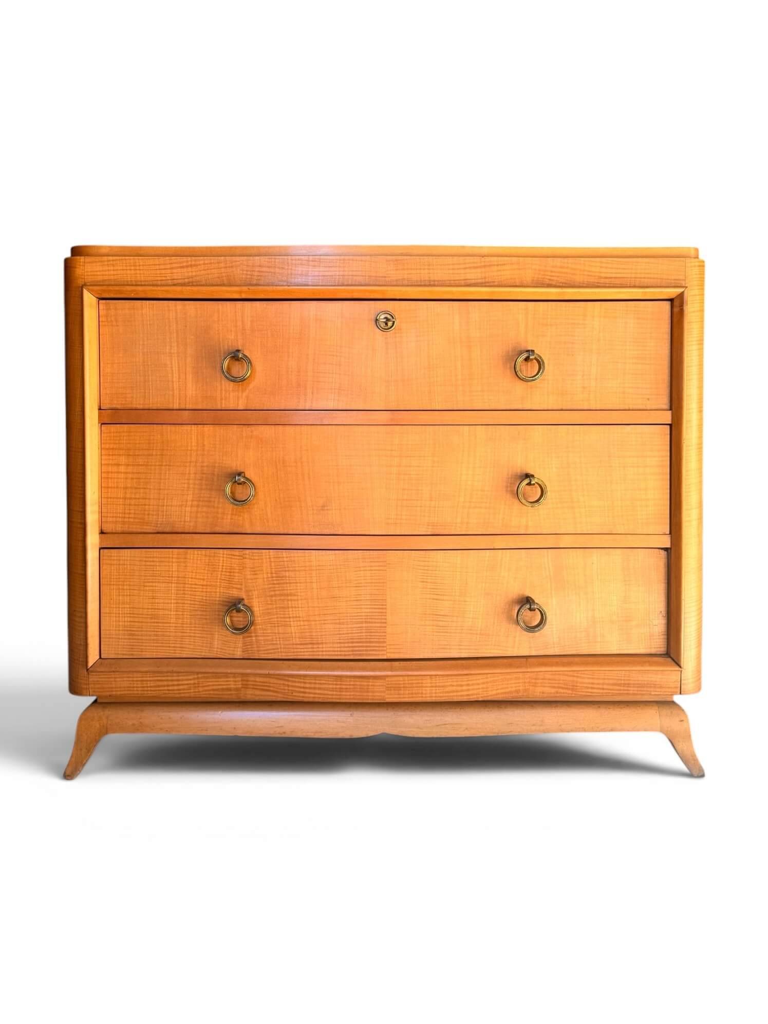 Commode en sycomore René Prou, vers 1940
