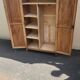 Armoire parisienne 2 portes décapee 1950