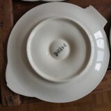 Assiettes à huîtres forme poisson faïence Longwy