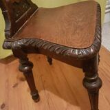 Black forest type exotic solid wood chair