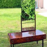 Dressing Table Console Entrance Furniture in Rosewood with Mirror