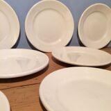 Set of  9 Digoin Saarguemines dessert plates