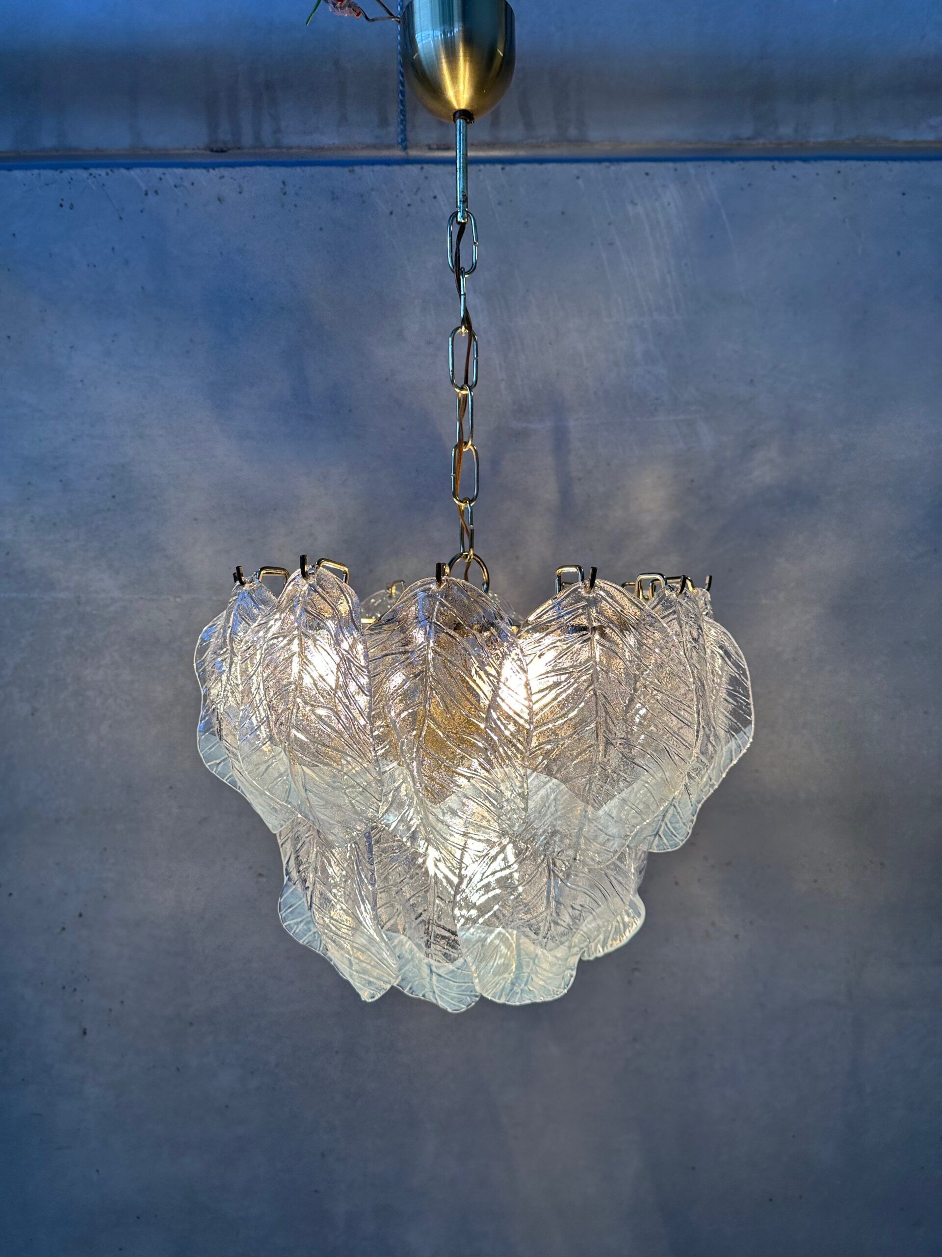 Vintage Italian bi-coloured chandelier