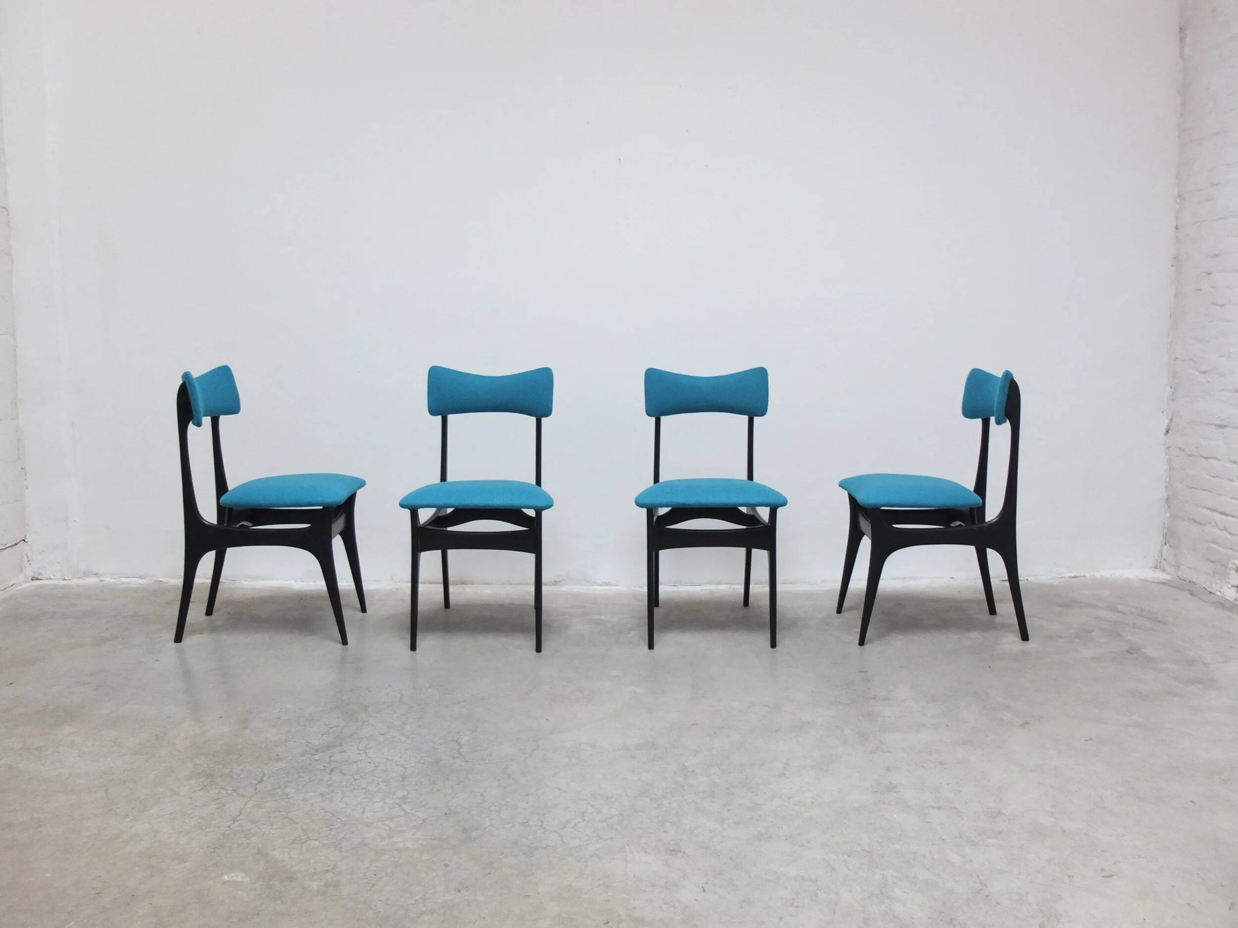 Set of 4 'S3' dining chairs by Alfred Hendrickx for Belform, 1950s