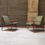 Pair of armchairs by Frantisek Jirak for TON Bystřice (Thonet)