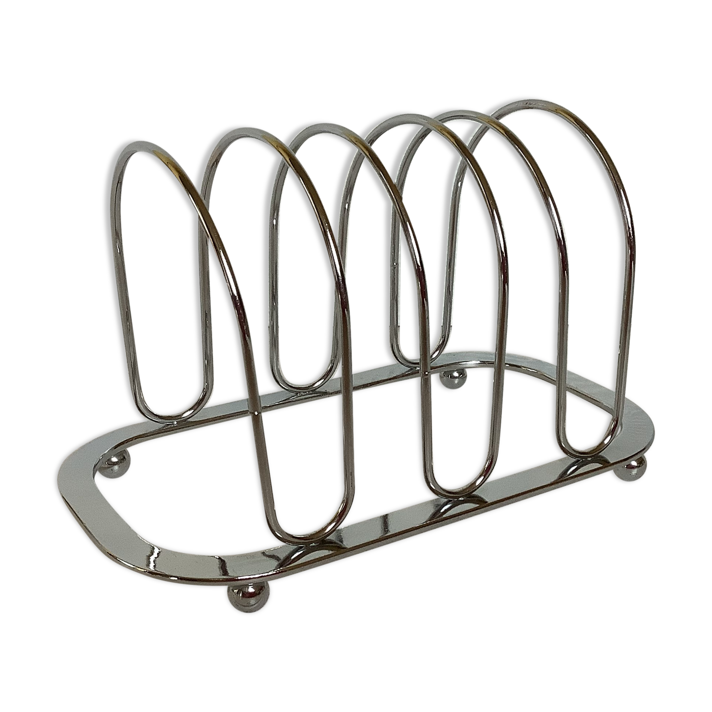 Toast door chrome metal feet balls