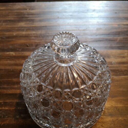 Cheese bell model diamond pierreries Portieux or Baccarat