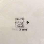 2 Vintage dishes in Salins earthenware service clear 50s