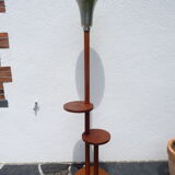 Mahogany art deco floor lamp