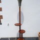 Lampadaire art déco acajou