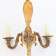 Pair of gilded bronze wall lamps