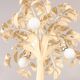 Hollywood Regency Cream White Palm Tree Floor Lamp  Attributed to Hans Kögl