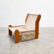 Fauteuil sculptural en chêne