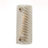 Pair of Smoked Twisted Sconces /cm H30