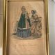 2 frames with old engravings “journal des demoiselles”