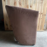Fauteuil arrondi en velours
