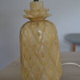 Vintage alabaster pineapple lamp base