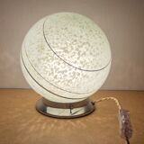Clichy glass table lamp with golden edges