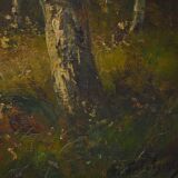 Tableau « Mare sous les Bois » signé A. Salvignac – Début XXe