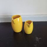Pair of small pitchers in earthenware from Salins