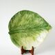 Large slip dish / cup, Leaf model, Signed, 1970