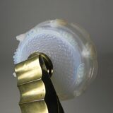 Art Deco wall lamp in opalescent glass, 1930s