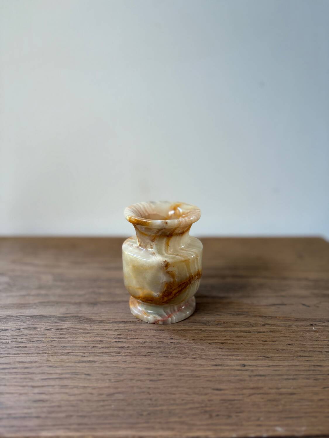 Vase en onyx vintage