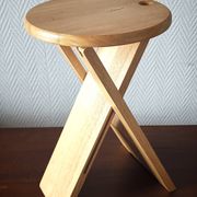 Folding wooden stool 1980