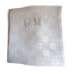 Damask tablecloth monogrammed GM, 1m55 x 2m90