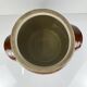 Large confit/grease pot, antique stoneware, brown colour, 1900.