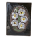 Ceramic Wall Plaque Jie Gantofta, model 841, white flowers.