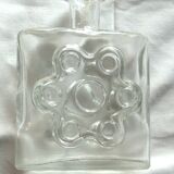 Vase scandinave en verre translucide fabriqué par Riihimaen Lasi