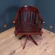 Mahogany office chair with swivel function