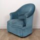 Pair of velvet toad armchairs