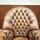 Classic English Chesterfield Director Chair Brown
